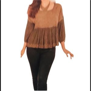 NWT.  Sacred Threads Blouse S/M.   02 BL/BL